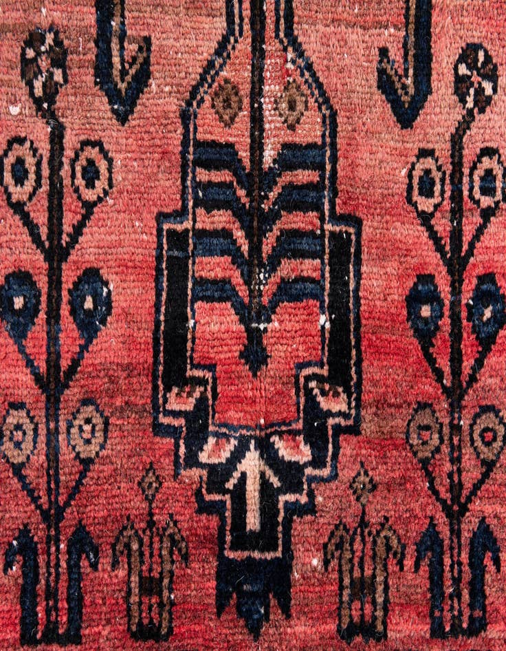 Detail image of 3' 4 x 6' 5  Hand Knotted Ultra Vintage Persian Wool Rug