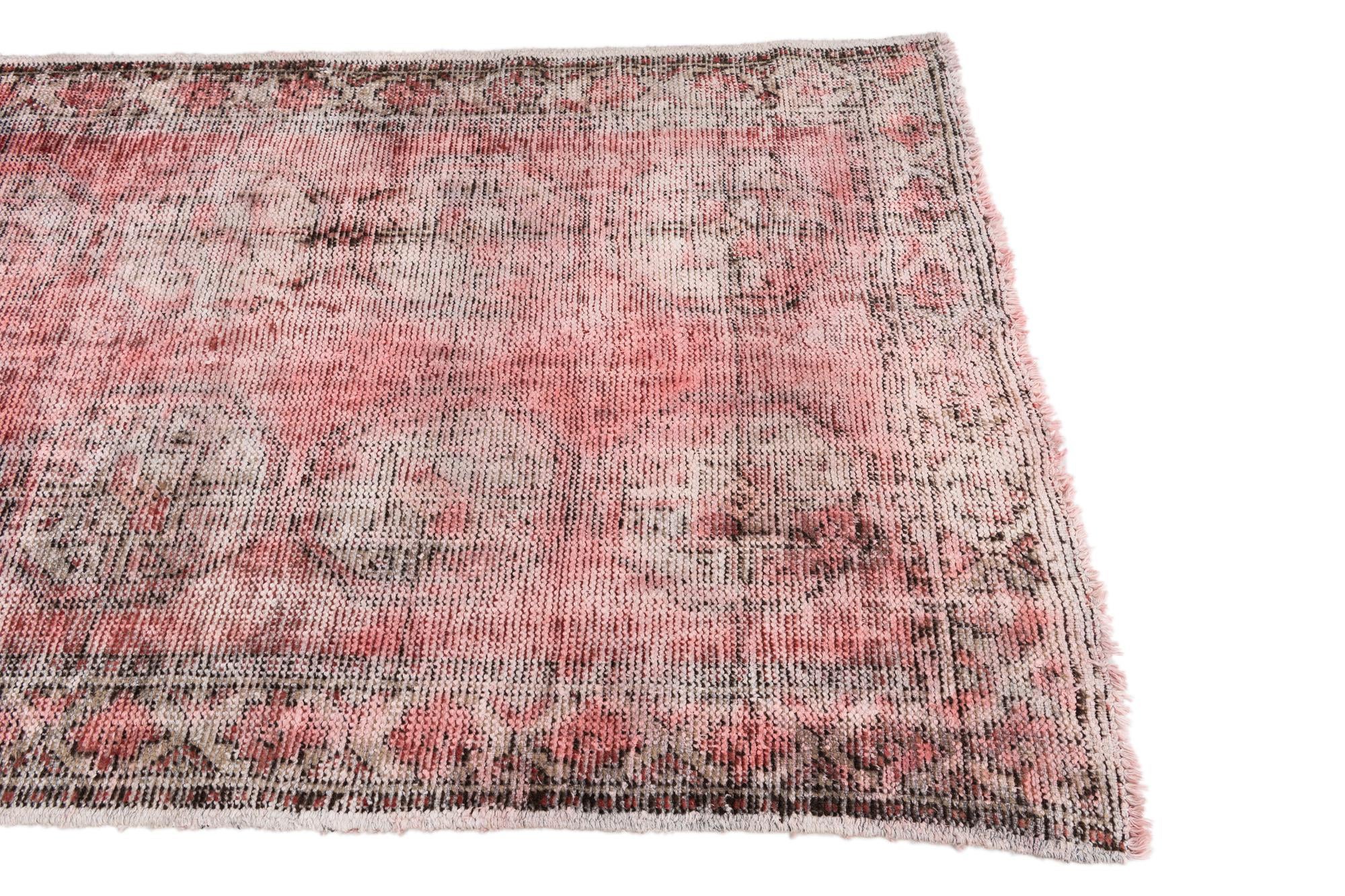 3' 9 x 6' 4 Hand Knotted Ultra Vintage Persian Wool Rug