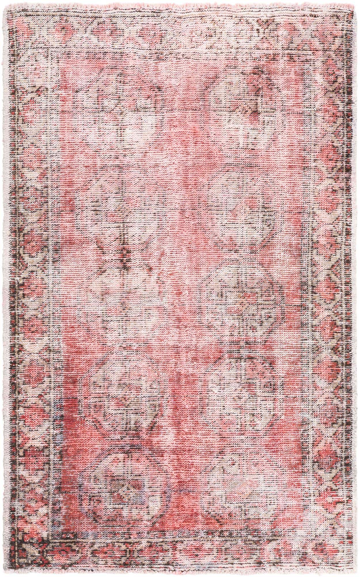 3' 9 x 6' 4 Hand Knotted Ultra Vintage Persian Wool Rug