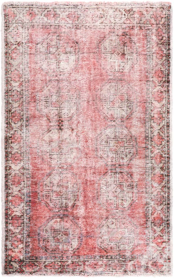 Detail image of 3' 9 x 6' 4 Hand Knotted Ultra Vintage Persian Wool Rug