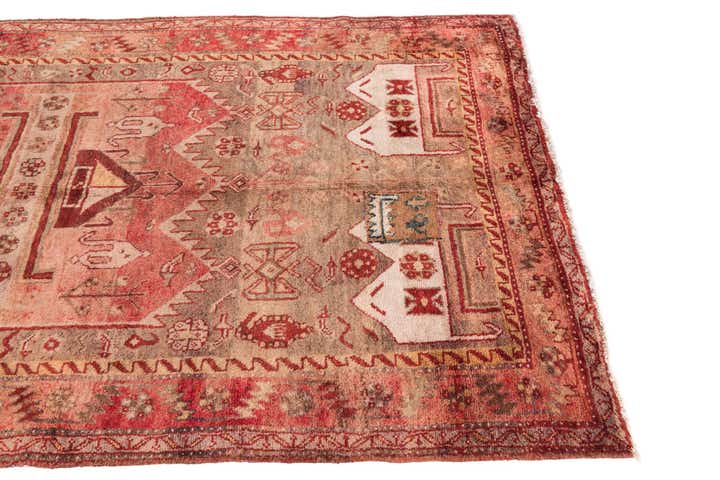 4' 5 x 8' Hand Knotted Ultra Vintage Persian Wool Rug