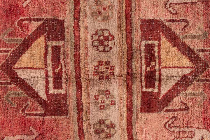 4' 5 x 8' Hand Knotted Ultra Vintage Persian Wool Rug