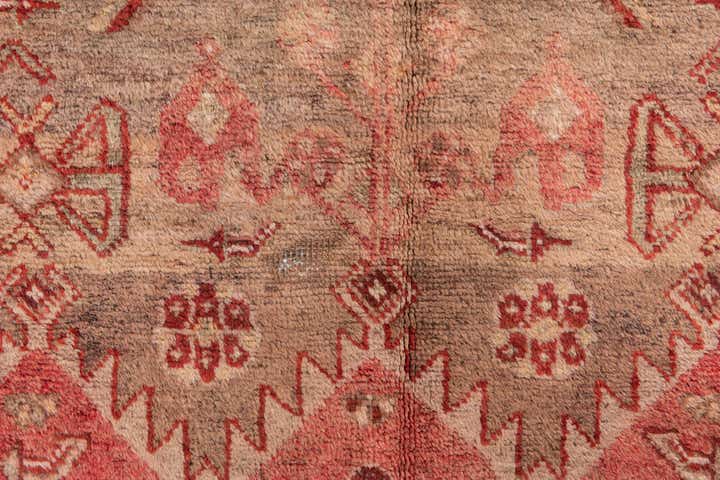 4' 5 x 8' Hand Knotted Ultra Vintage Persian Wool Rug