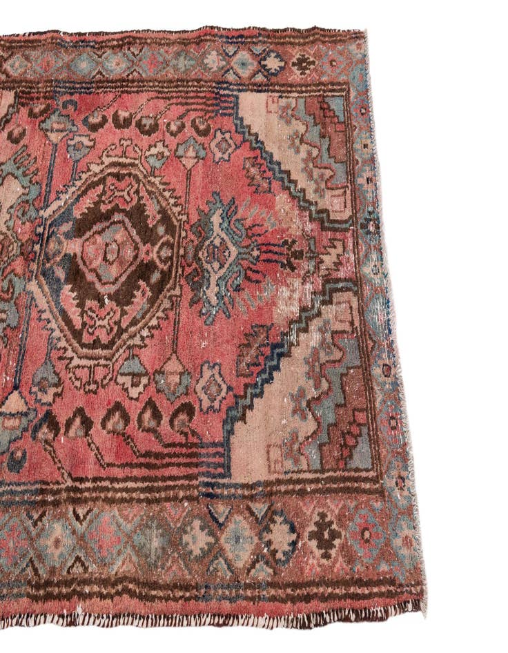 Detail image of 3' 6 x 5' 6  Hand Knotted Ultra Vintage Persian Wool Rug