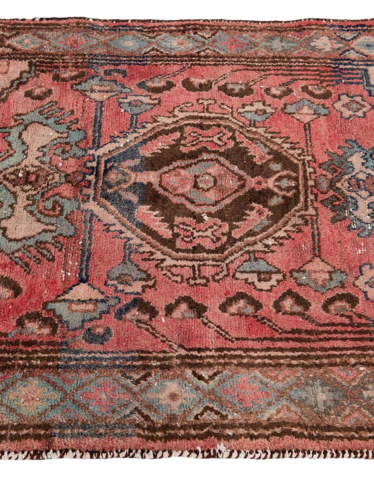 Detail image of 3' 6 x 5' 6  Hand Knotted Ultra Vintage Persian Wool Rug