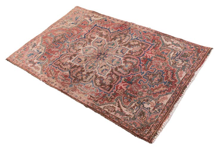 Detail image of 2' 9 x 4' 3 Hand Knotted Ultra Vintage Persian Wool Rug