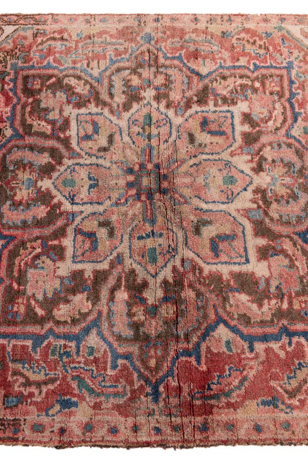 Detail image of 2' 9 x 4' 3 Hand Knotted Ultra Vintage Persian Wool Rug