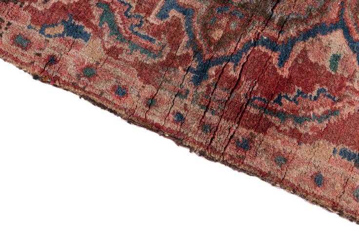 Detail image of 2' 9 x 4' 3 Hand Knotted Ultra Vintage Persian Wool Rug