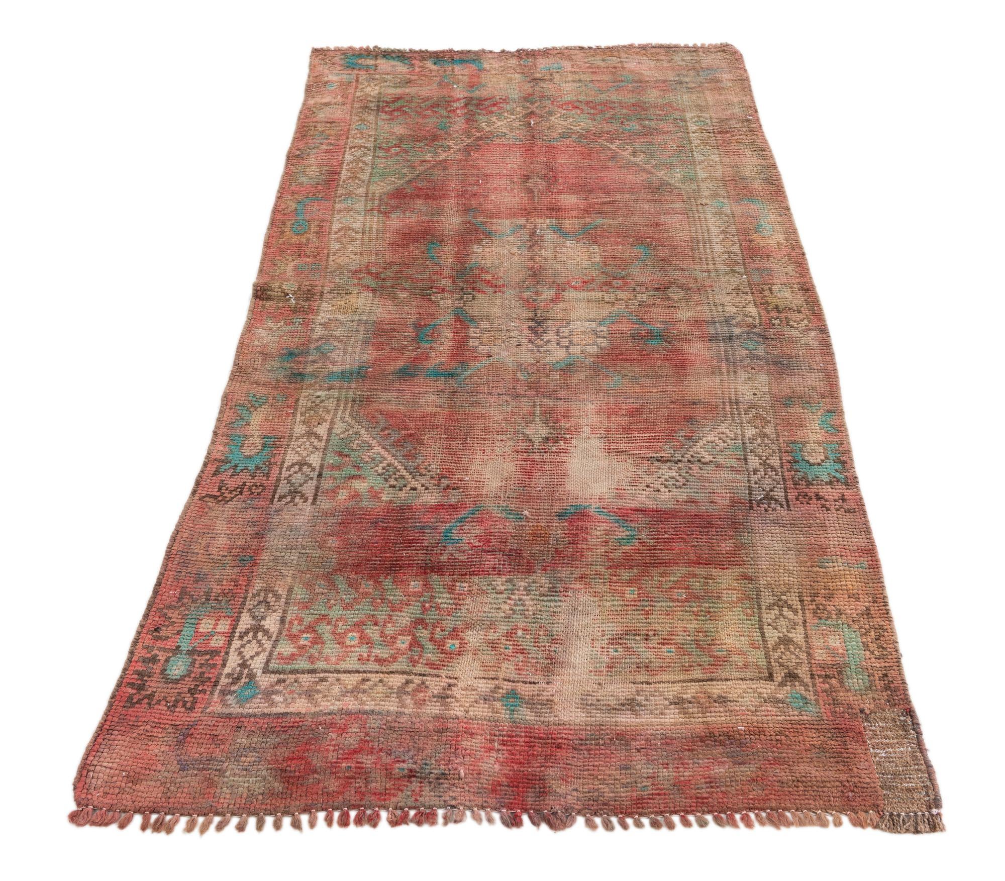 3' 3 x 5' 10 Hand Knotted Ultra Vintage Persian Wool Rug