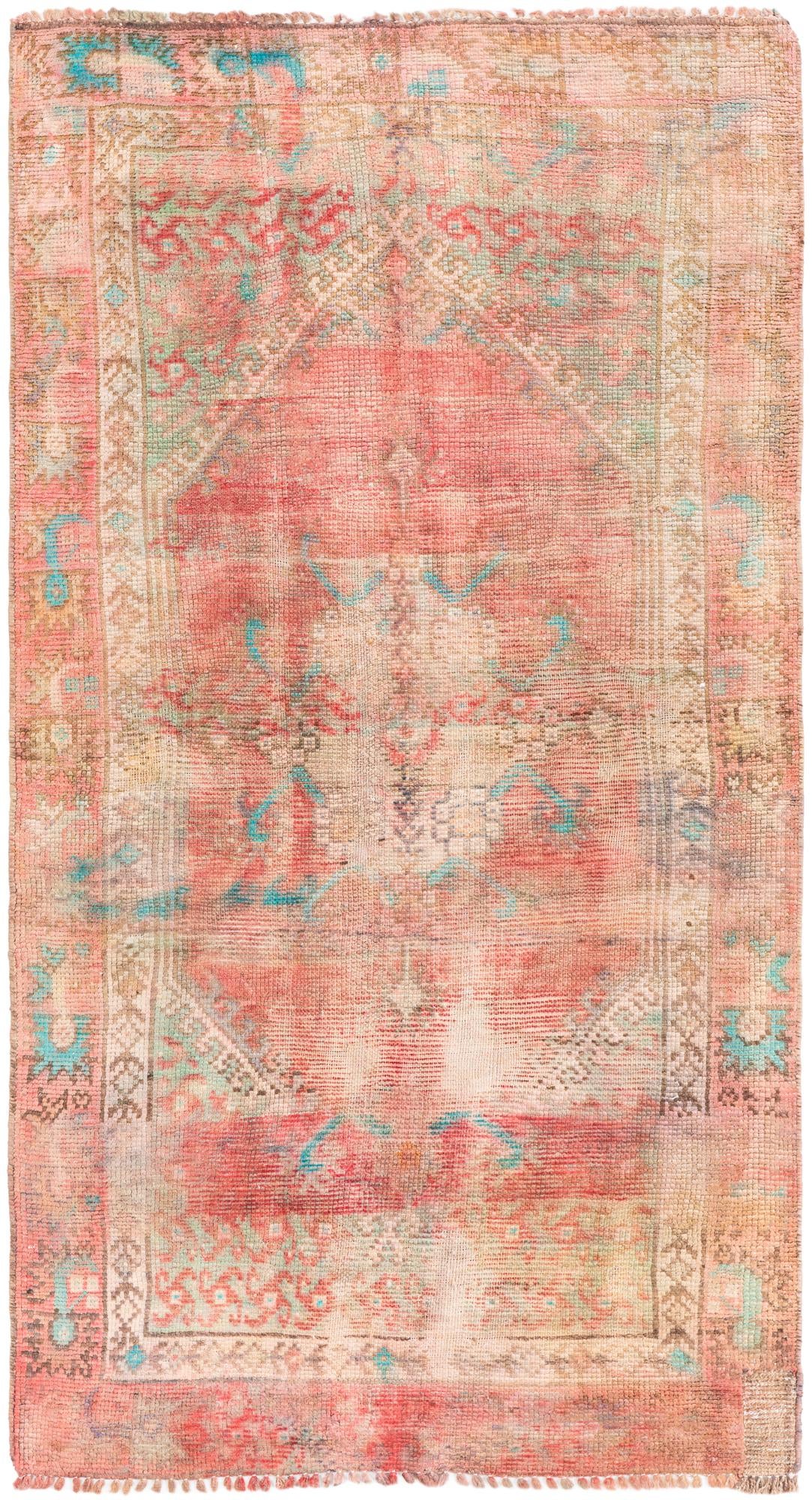 3' 3 x 5' 10 Hand Knotted Ultra Vintage Persian Wool Rug