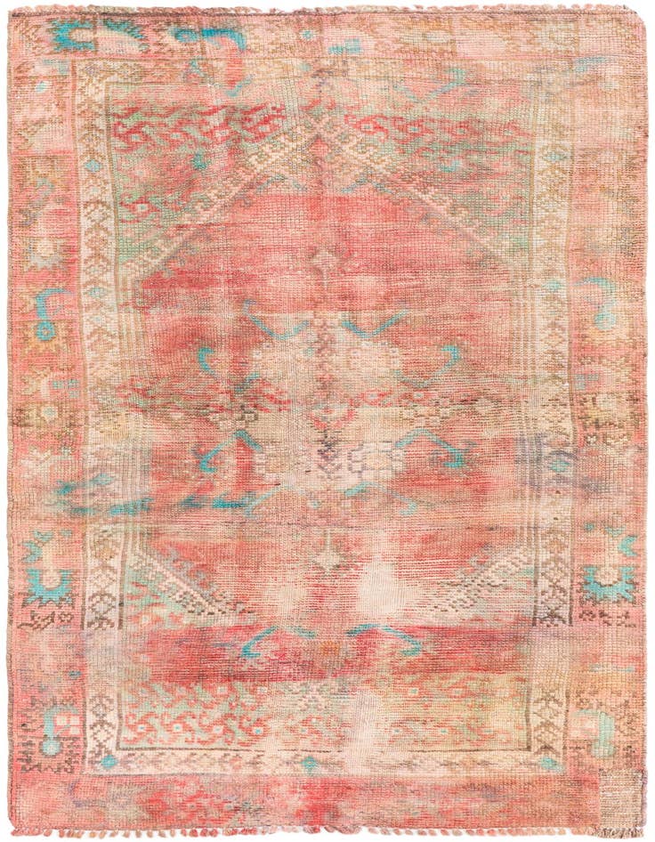 Detail image of 3' 3 x 5' 10 Hand Knotted Ultra Vintage Persian Wool Rug