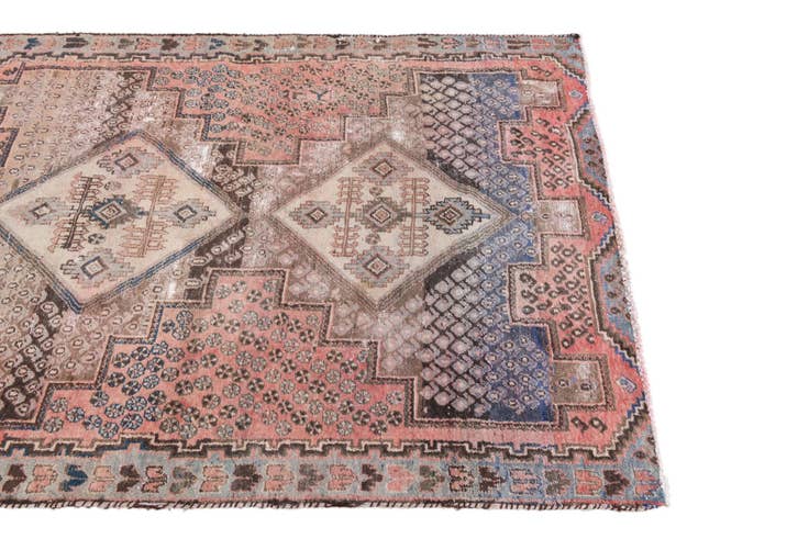 Detail image of 3' 10 x 5' 4 Hand Knotted Ultra Vintage Persian Wool Rug