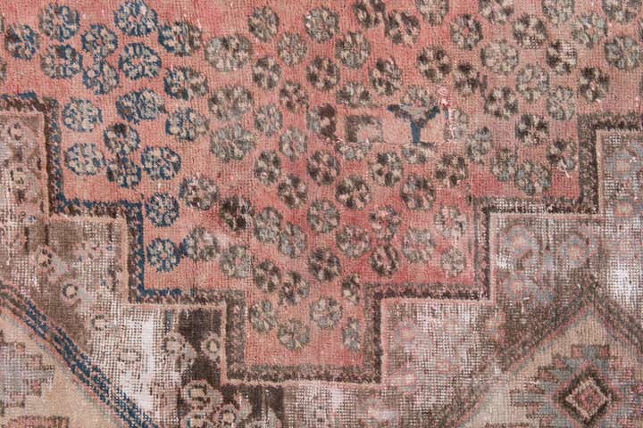 3' 10 x 5' 4 Hand Knotted Ultra Vintage Persian Wool Rug