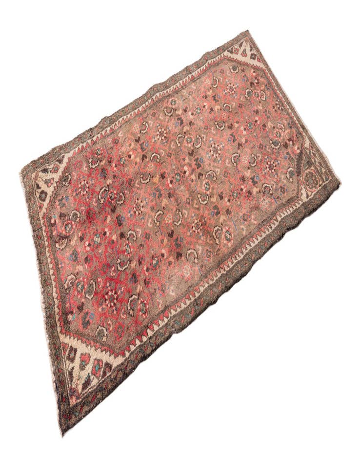 Detail image of 2' 8 x 4' 7  Hand Knotted Ultra Vintage Persian Wool Rug