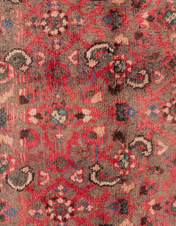 Detail image of 2' 8 x 4' 7  Hand Knotted Ultra Vintage Persian Wool Rug