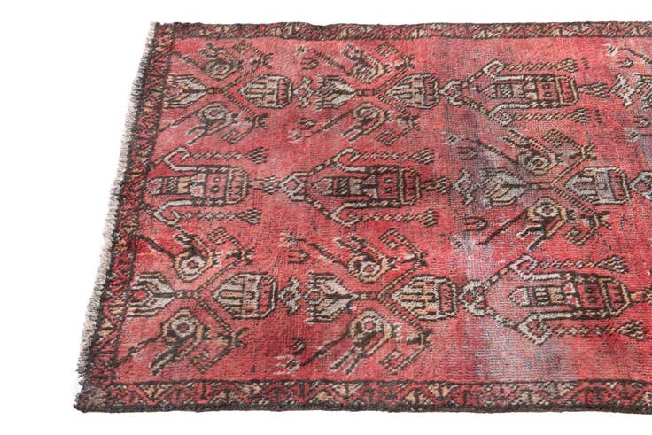 Detail image of 2' 10 x 5' 5 Hand Knotted Ultra Vintage Persian Wool Rug