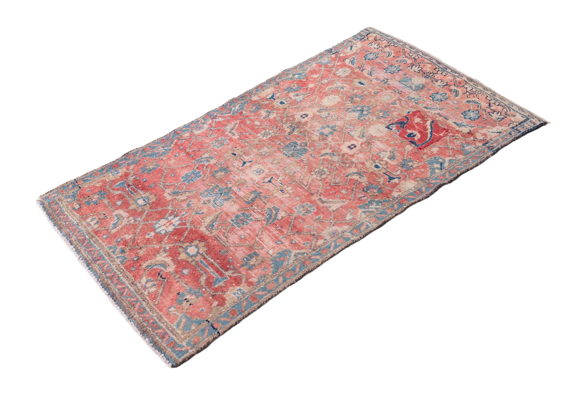 2' 9 x 5' 4 Hand Knotted Ultra Vintage Persian Wool Rug