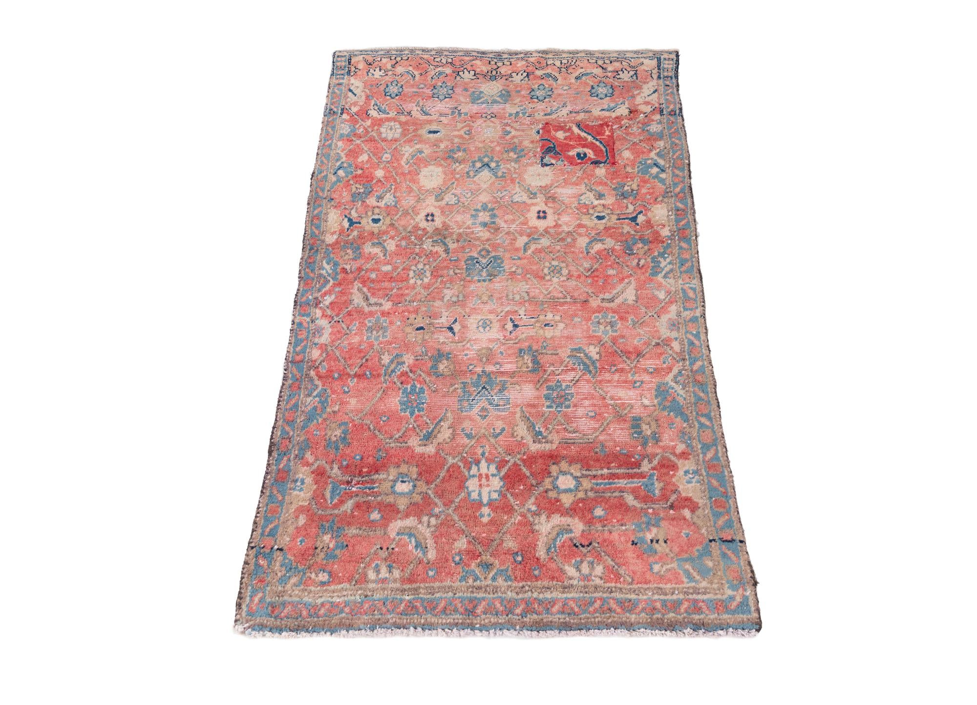 2' 9 x 5' 4 Hand Knotted Ultra Vintage Persian Wool Rug