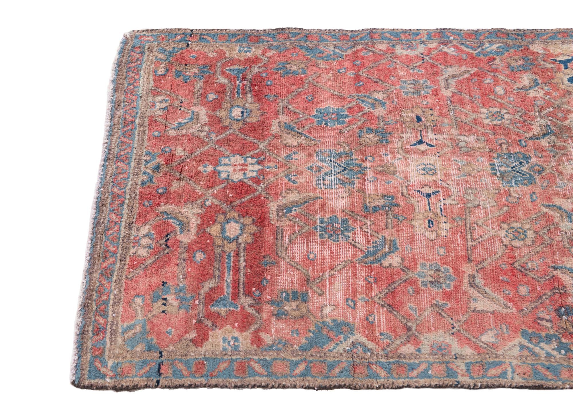 2' 9 x 5' 4 Hand Knotted Ultra Vintage Persian Wool Rug