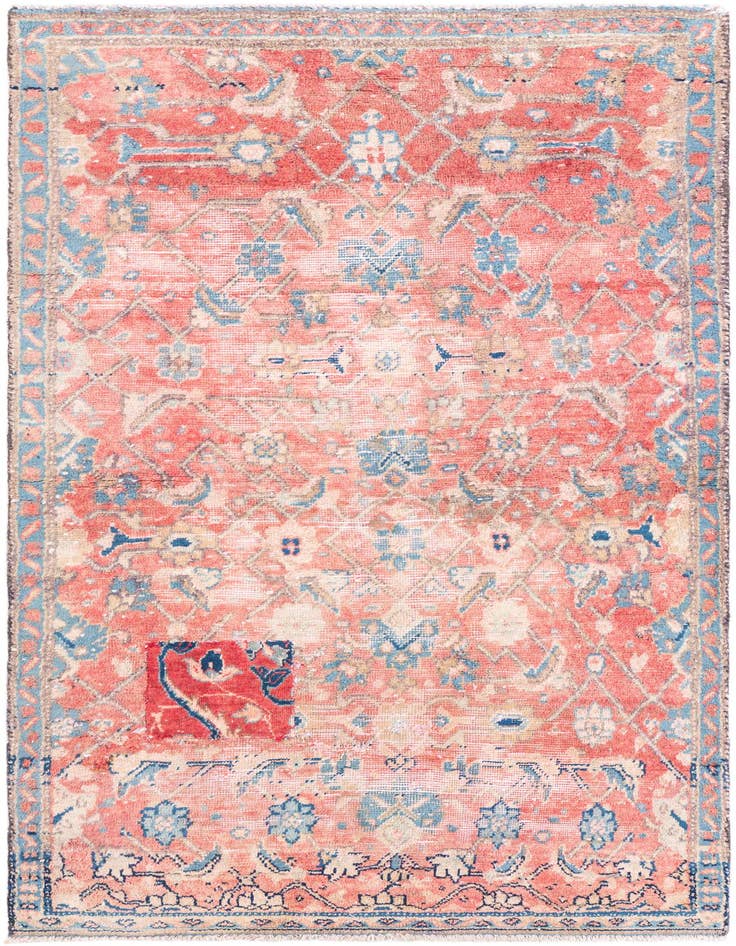 Detail image of 2' 9 x 5' 4 Hand Knotted Ultra Vintage Persian Wool Rug