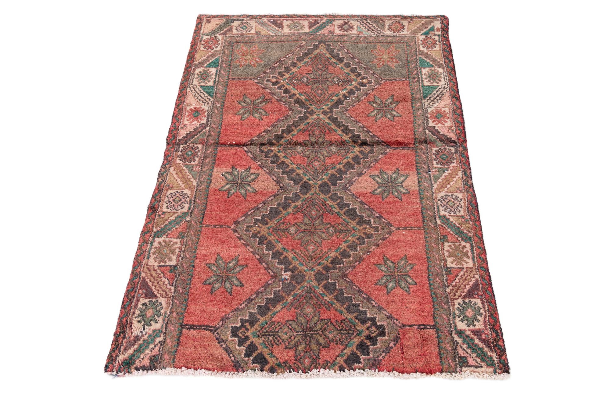 3' 1 x 4' 6 Hand Knotted Ultra Vintage Persian Wool Rug