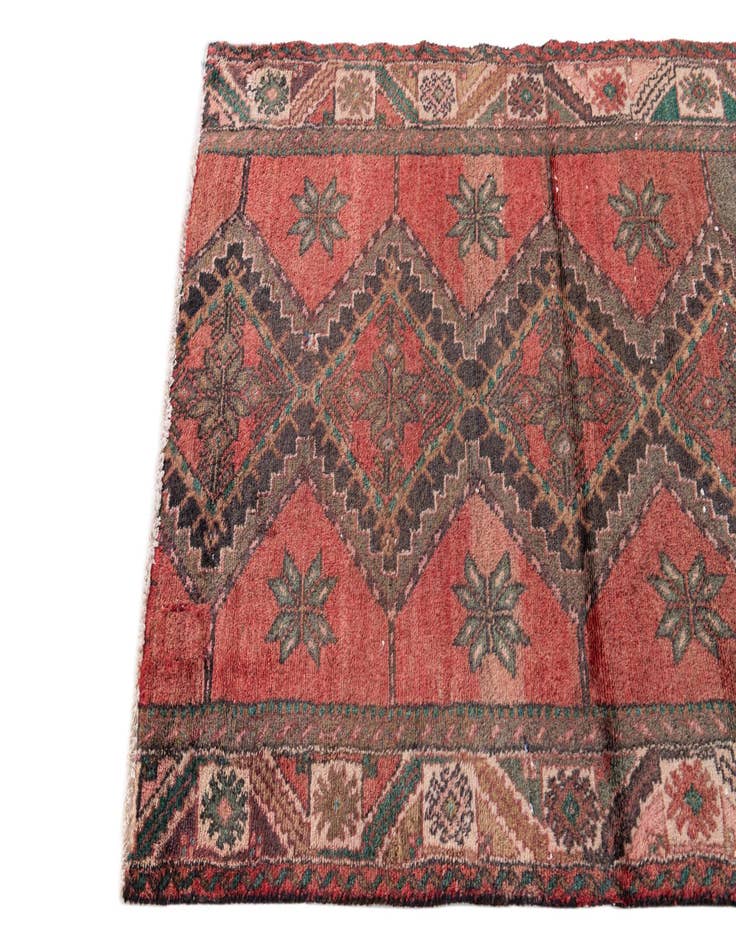 Detail image of 3' 1 x 4' 6  Hand Knotted Ultra Vintage Persian Wool Rug