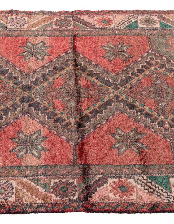 Detail image of 3' 1 x 4' 6  Hand Knotted Ultra Vintage Persian Wool Rug