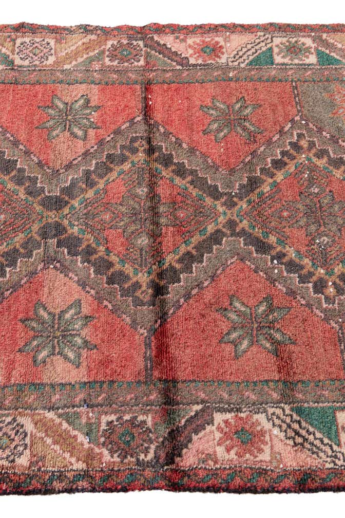 3' 1 x 4' 6 Hand Knotted Ultra Vintage Persian Wool Rug