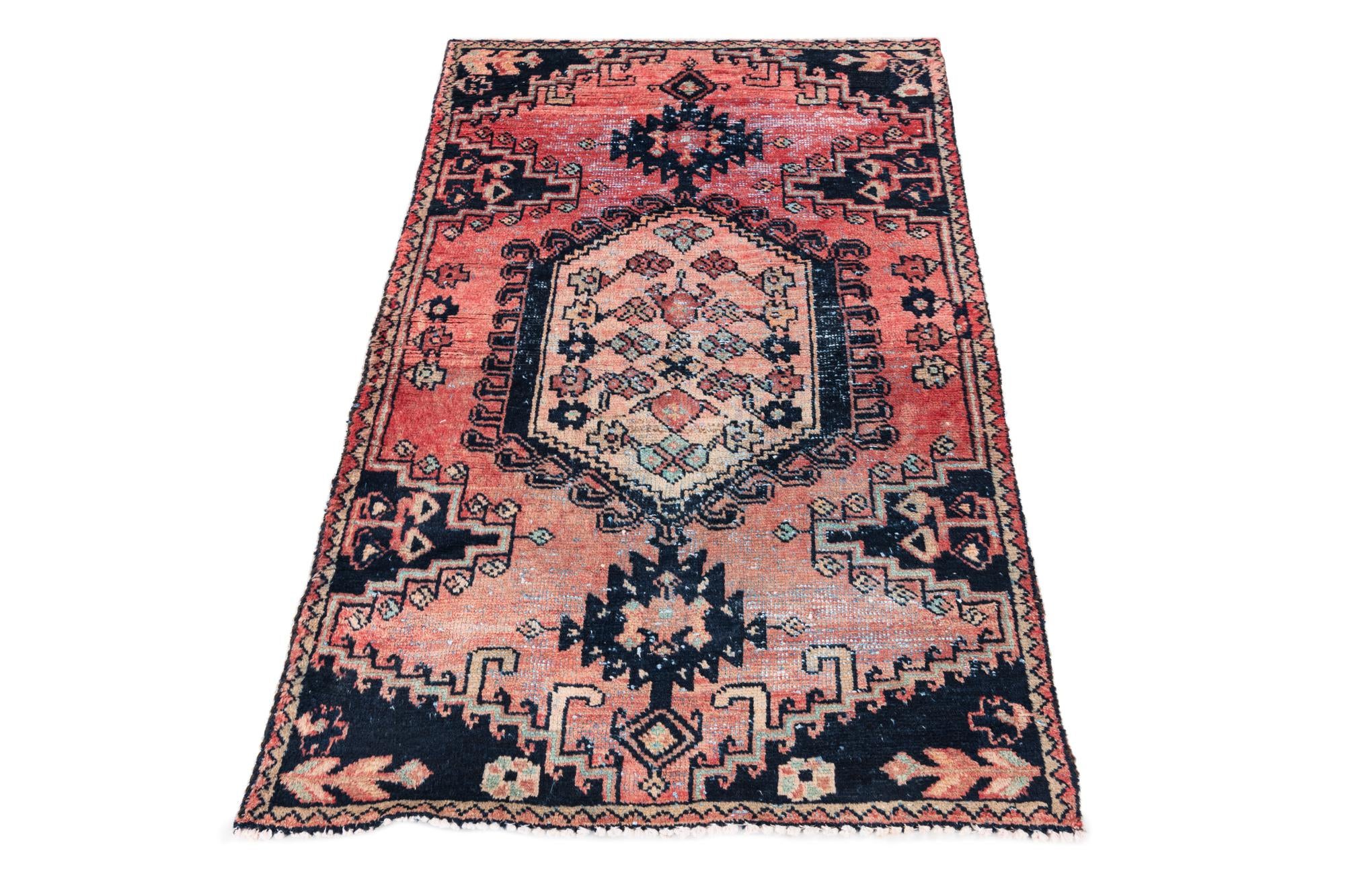 2' 8 x 4' 2 Hand Knotted Ultra Vintage Persian Wool Rug