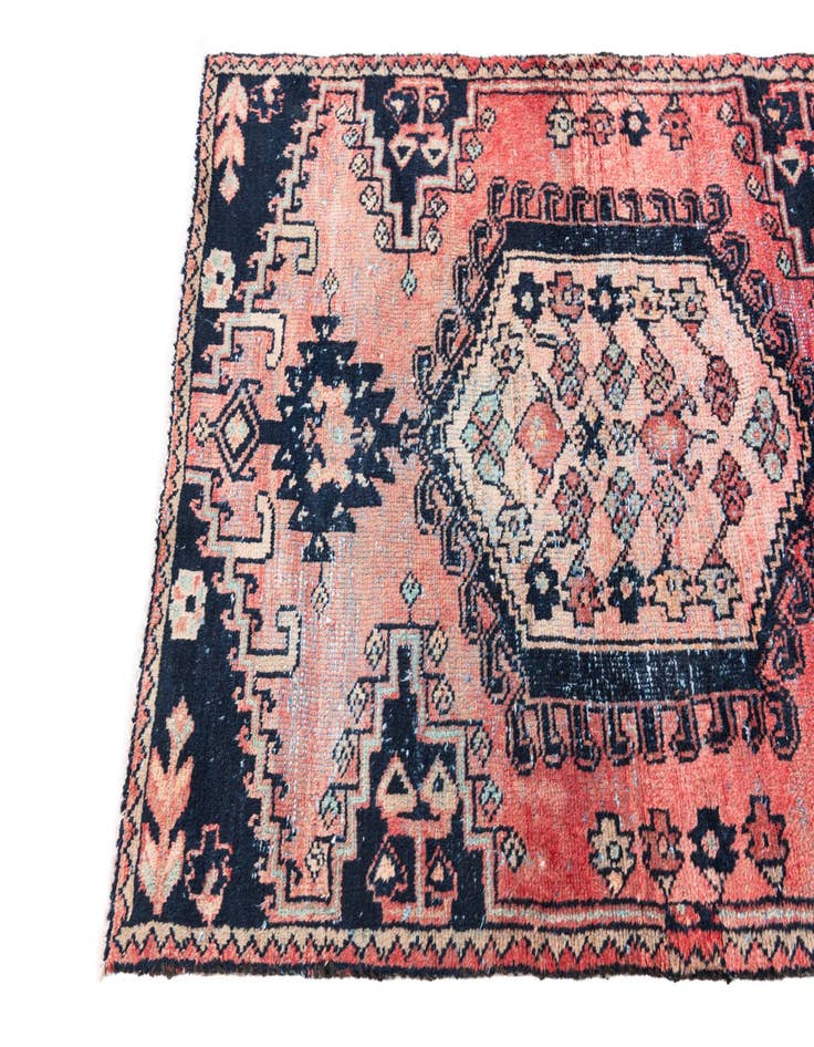 Detail image of 2' 8 x 4' 2  Hand Knotted Ultra Vintage Persian Wool Rug