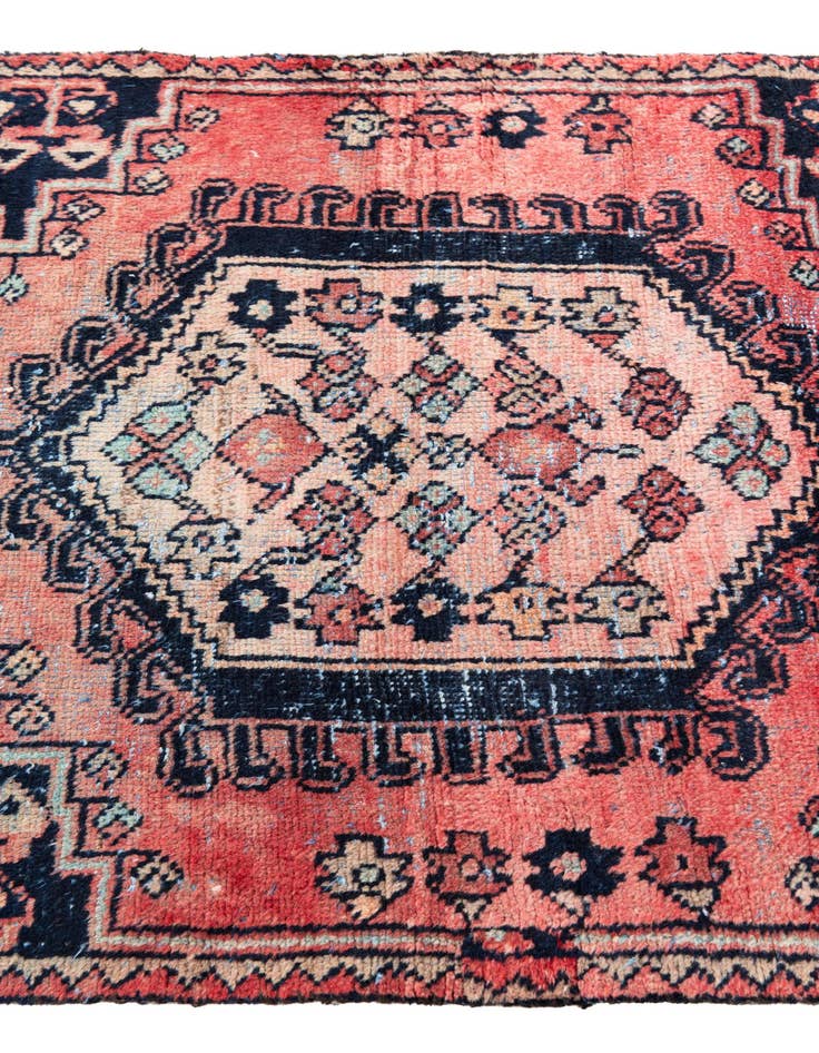 Detail image of 2' 8 x 4' 2  Hand Knotted Ultra Vintage Persian Wool Rug