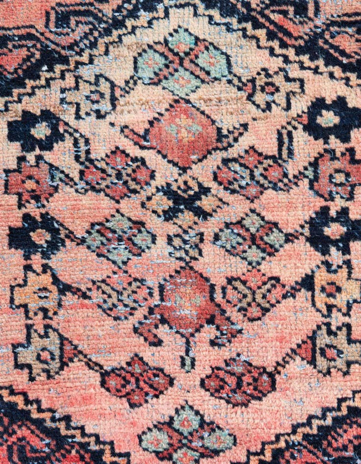 Detail image of 2' 8 x 4' 2  Hand Knotted Ultra Vintage Persian Wool Rug