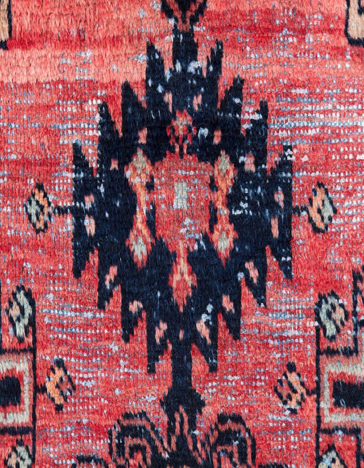 Detail image of 2' 8 x 4' 2  Hand Knotted Ultra Vintage Persian Wool Rug