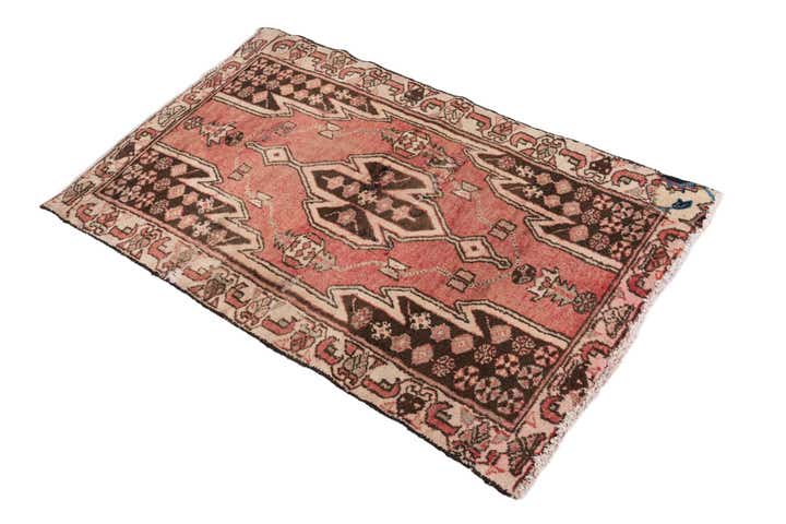 2' 7 x 4' 2 Hand Knotted Ultra Vintage Persian Wool Rug