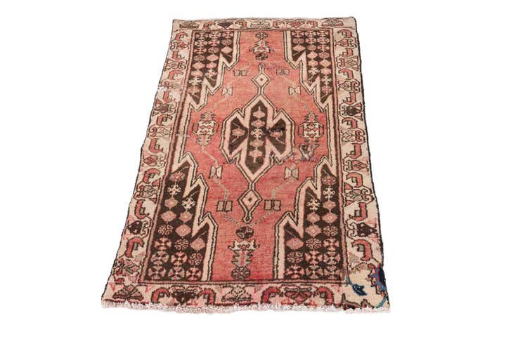 2' 7 x 4' 2 Hand Knotted Ultra Vintage Persian Wool Rug