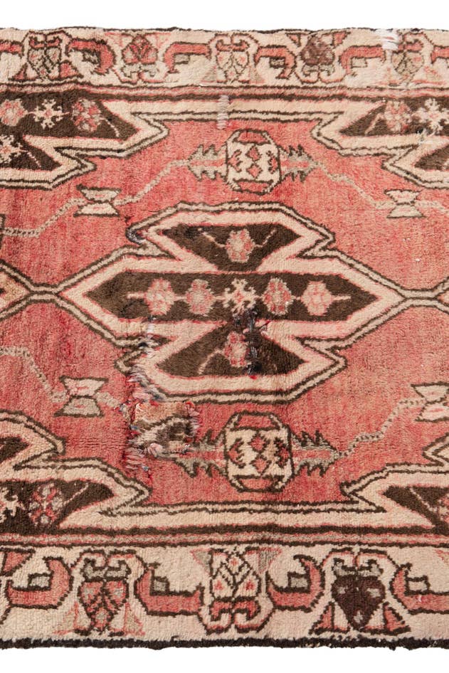 Detail image of 2' 7 x 4' 2 Hand Knotted Ultra Vintage Persian Wool Rug