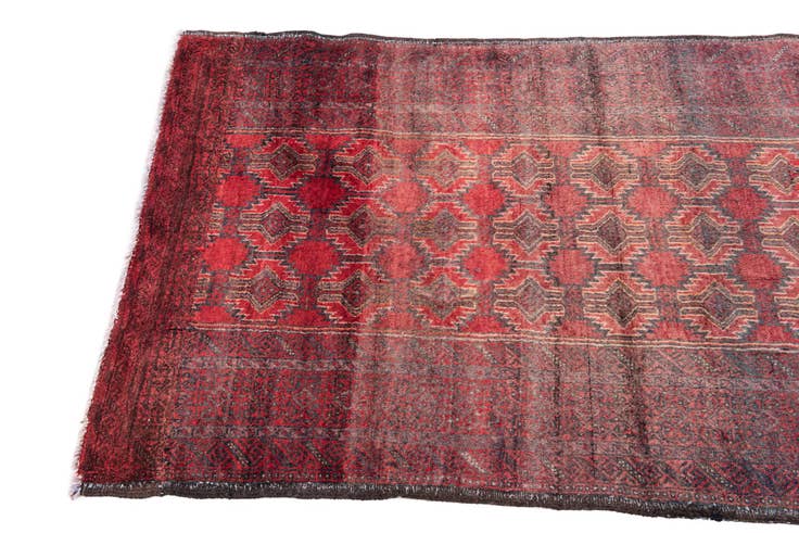 Detail image of 85cm x 150cm anudado a mano Ultra Vintage Alfombra Persa Lana