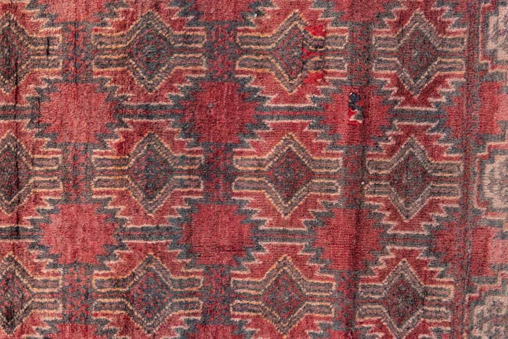 Detail image of 85cm x 150cm anudado a mano Ultra Vintage Alfombra Persa Lana
