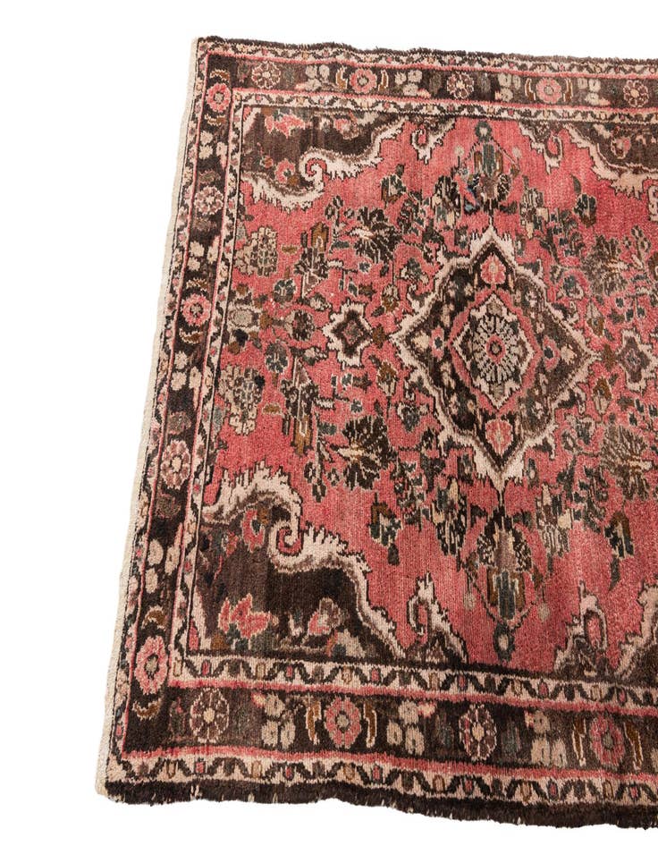 Detail image of 3' 5 x 4' 9  Hand Knotted Ultra Vintage Persian Wool Rug