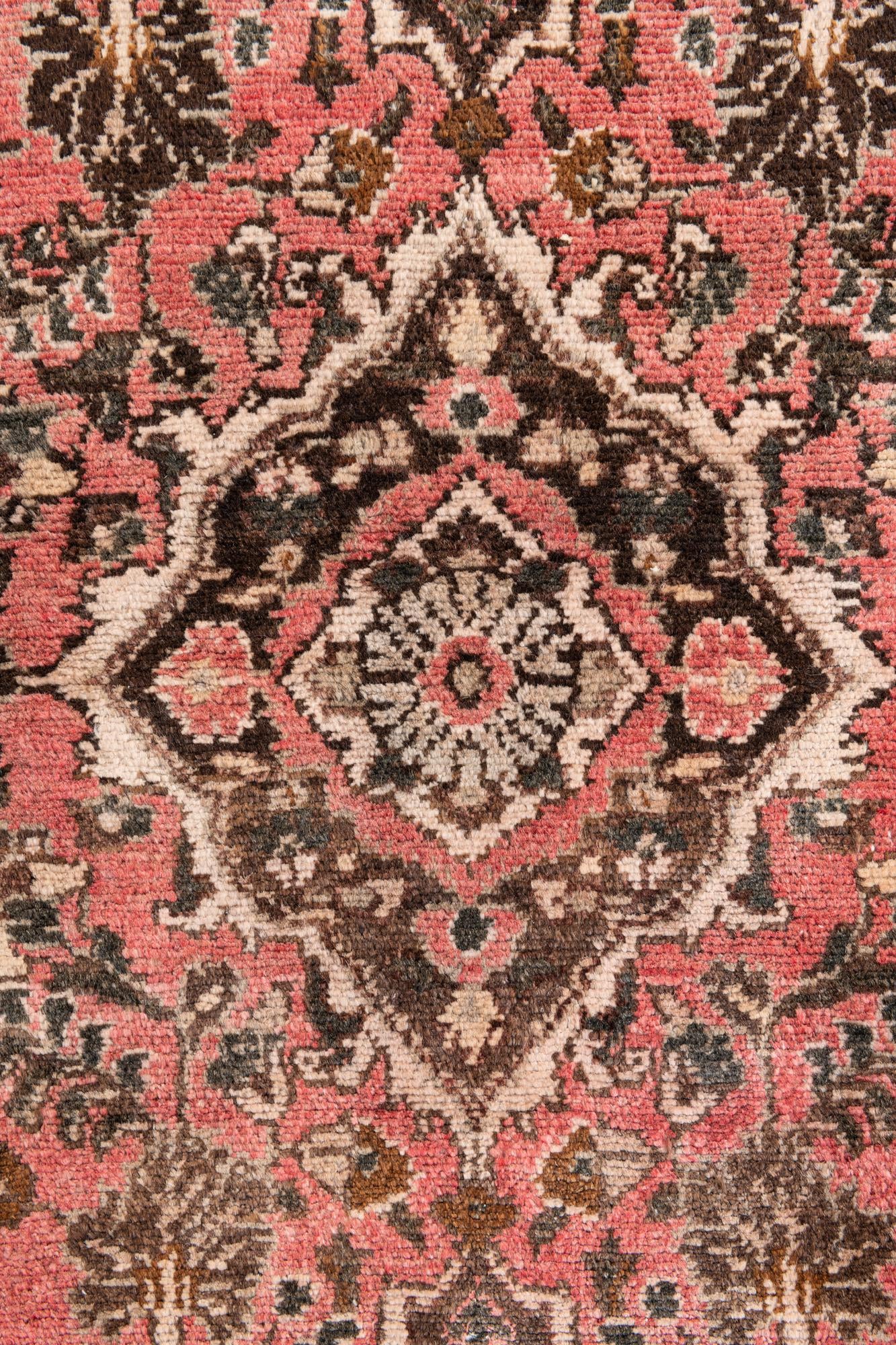 3' 5 x 4' 9 Hand Knotted Ultra Vintage Persian Wool Rug