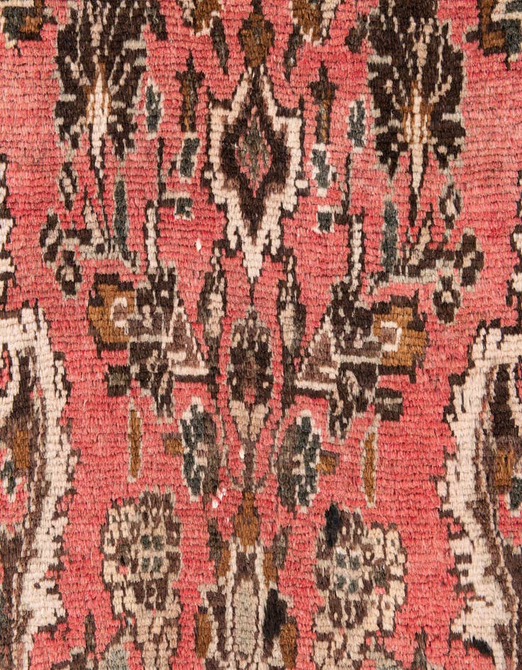 Detail image of 3' 5 x 4' 9  Hand Knotted Ultra Vintage Persian Wool Rug
