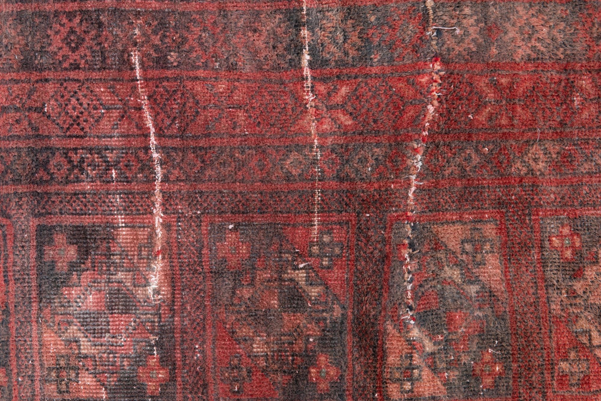 3' 9 x 5' 7 Hand Knotted Ultra Vintage Persian Wool Rug