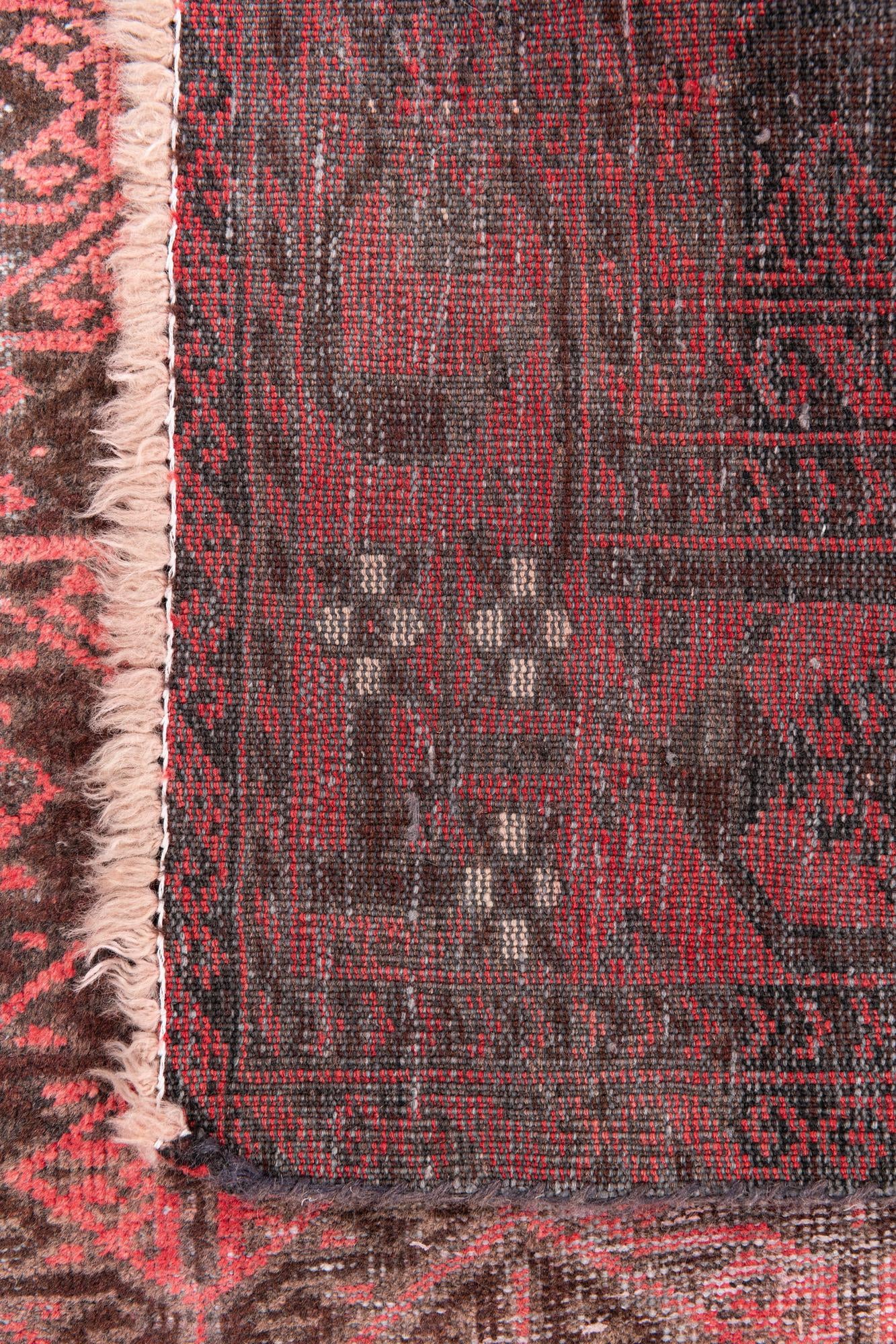 3' 7 x 7' Hand Knotted Ultra Vintage Persian Wool Rug