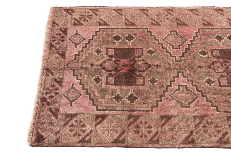 Detail image of 2' 9 x 4' 9 Hand Knotted Ultra Vintage Persian Wool Rug