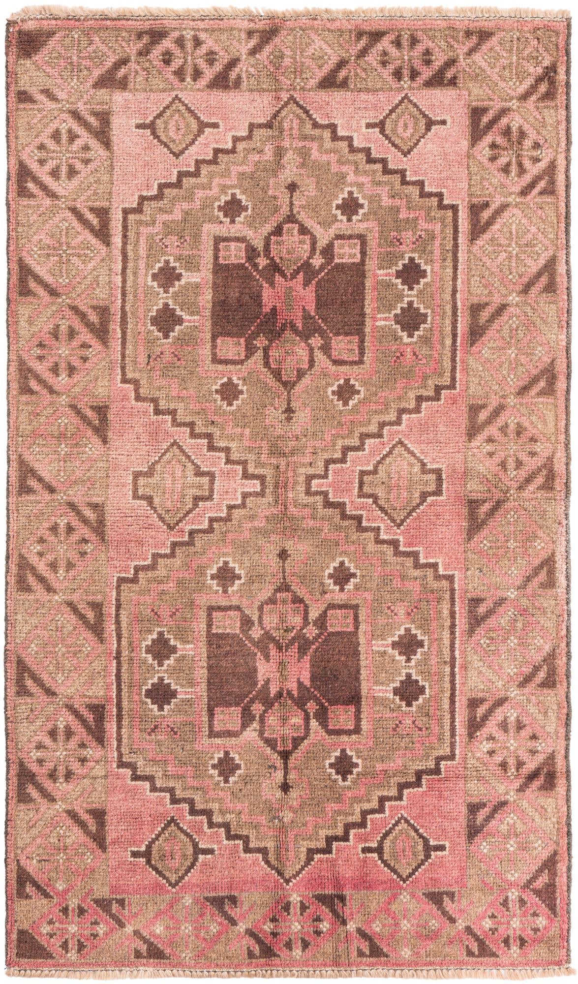 2' 9 x 4' 9 Hand Knotted Ultra Vintage Persian Wool Rug