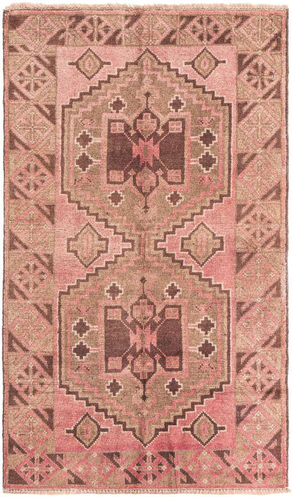 2' 9 x 4' 9 Hand Knotted Ultra Vintage Persian Wool Rug