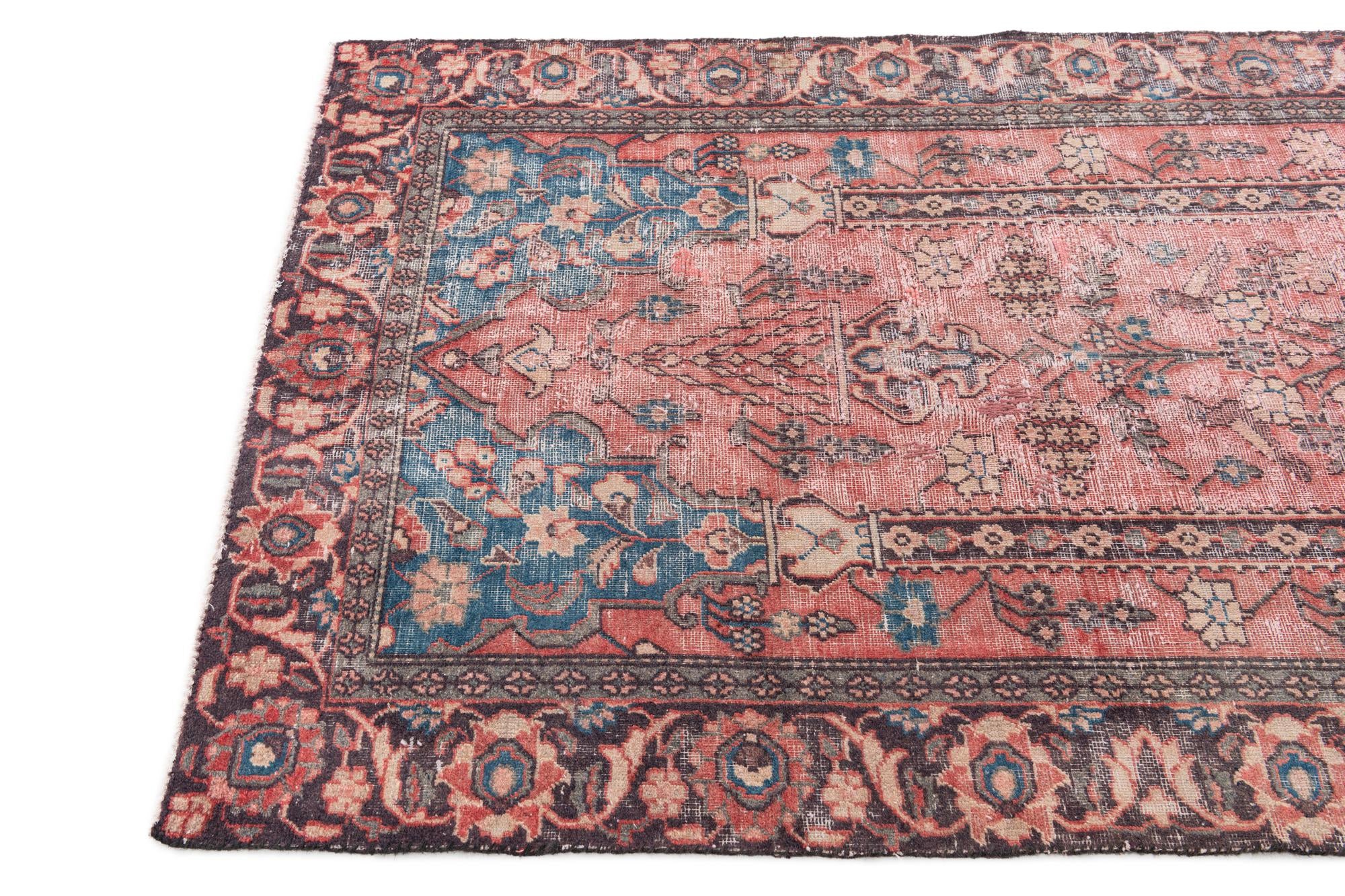 3' 9 x 5' 10 Hand Knotted Ultra Vintage Persian Wool Rug