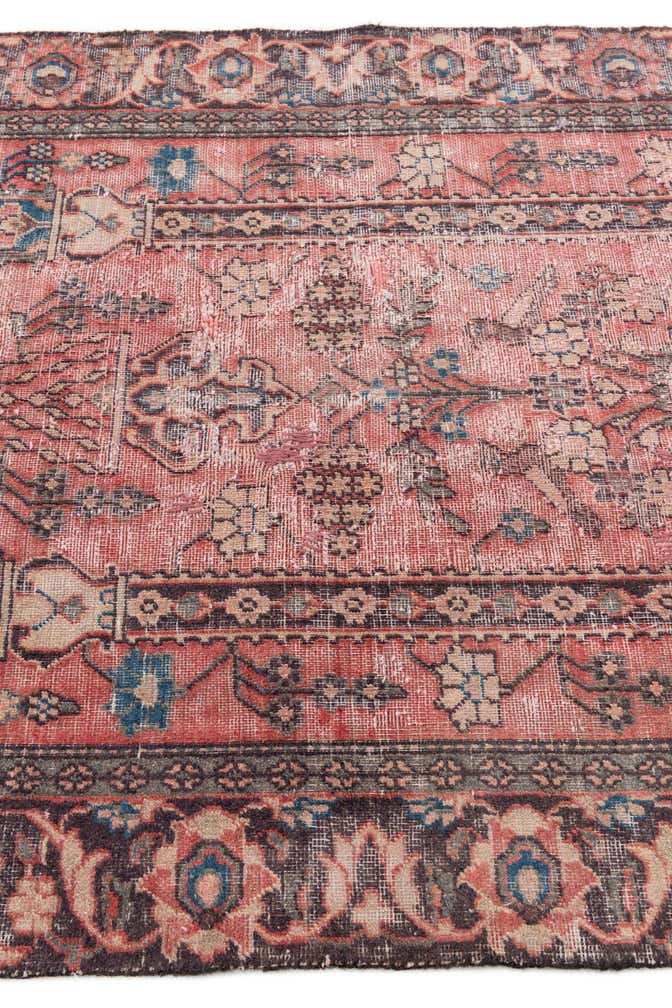 3' 9 x 5' 10 Hand Knotted Ultra Vintage Persian Wool Rug