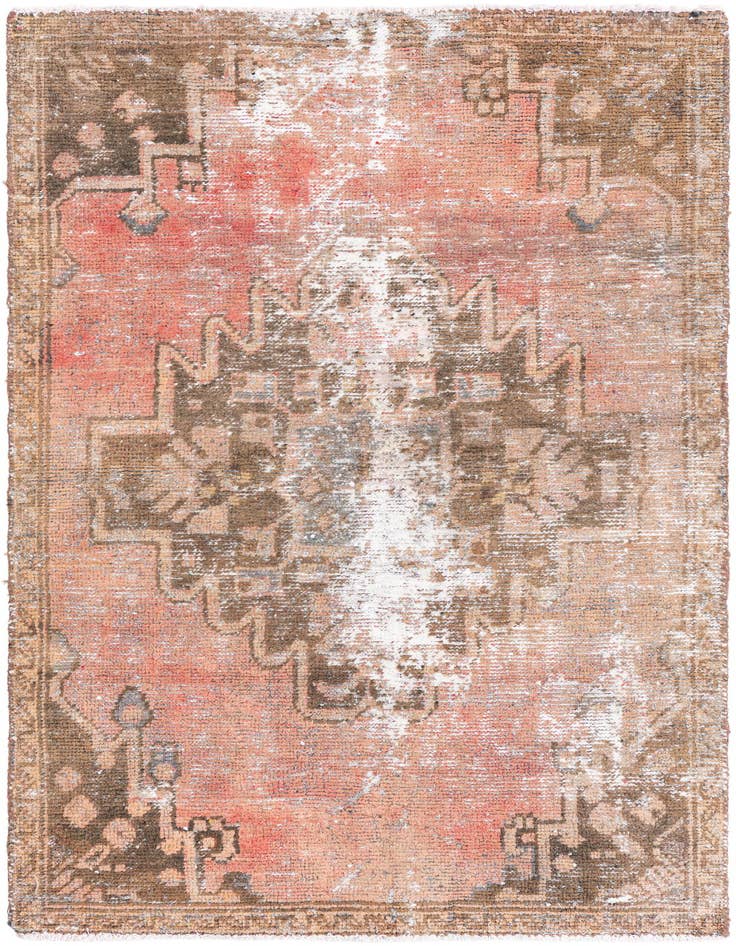 Detail image of 3' 3 x 5' 3 Hand Knotted Ultra Vintage Persian Wool Rug