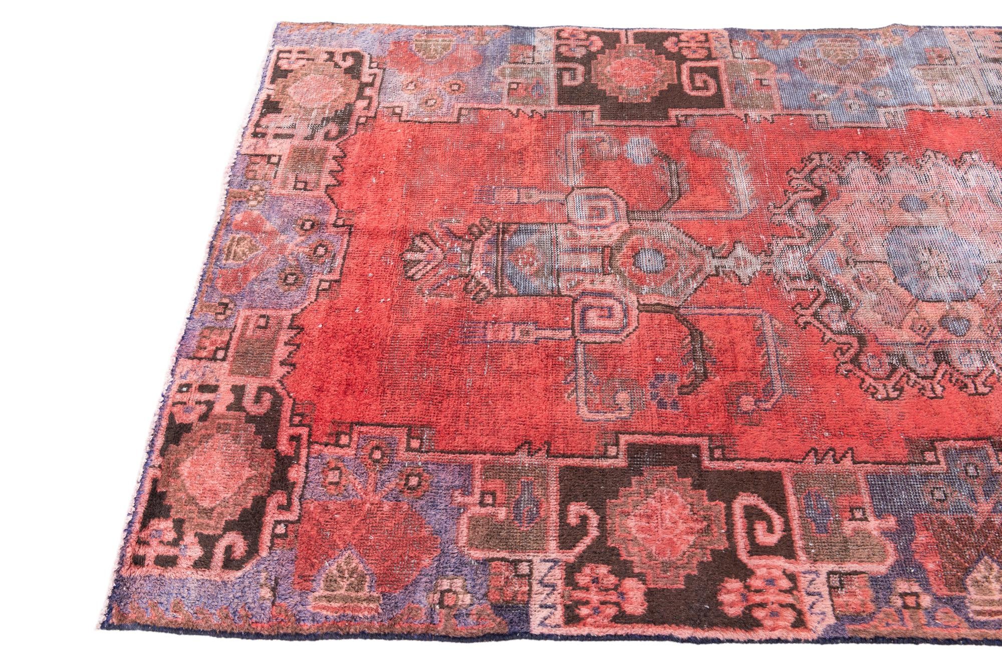 4' x 7' 6 Hand Knotted Ultra Vintage Persian Wool Rug